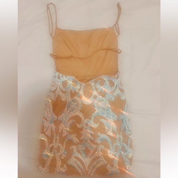 LUCY IN THE SKY SPARKLY HOCO DRESS - Picture 1 of 3